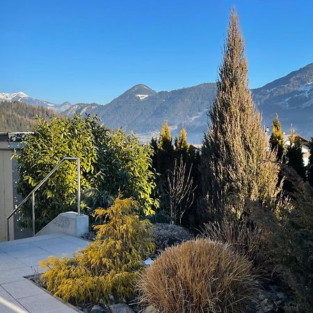 H21 - Modernes Ferienhaus 145Qm, 4Sz, Wellnessbereich Mit Sauna Und Dachterrasse Mit Panoramablick, Kuehlen Und Heizen Mit Geothermie Fügen Kültér fotó