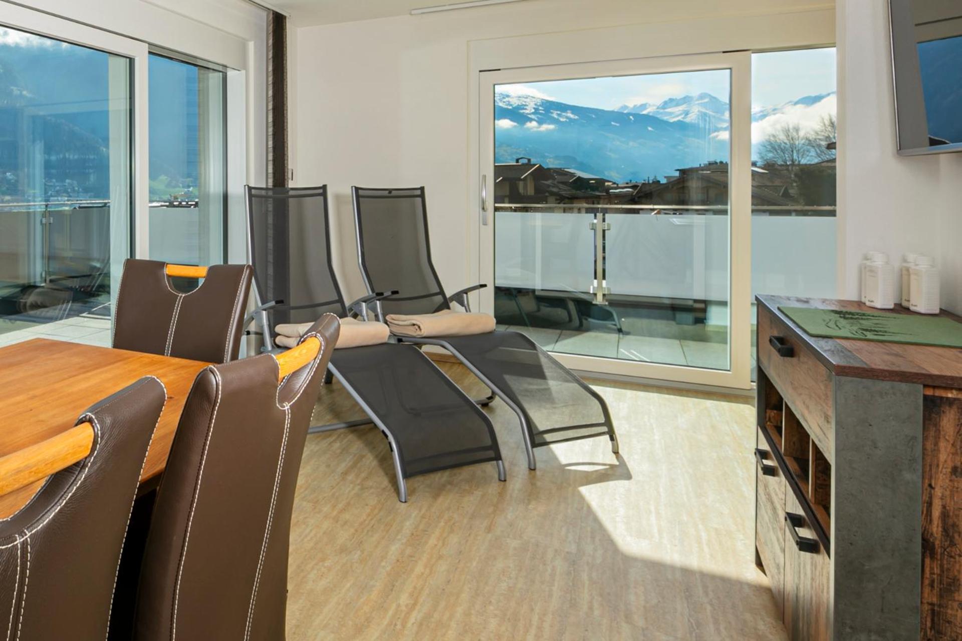 H21 - Modernes Ferienhaus 145Qm, 4Sz, Wellnessbereich Mit Sauna Und Dachterrasse Mit Panoramablick, Kuehlen Und Heizen Mit Geothermie Fügen Kültér fotó